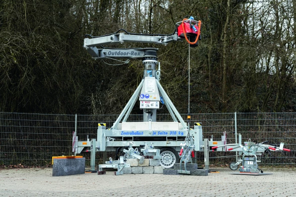 Outdoor Rex Trailer Crane Diagram