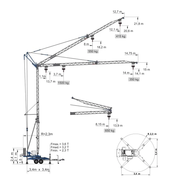 LT 14.14 Trailer Crane Diagram